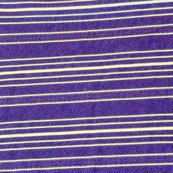 Nike Golf Dri Fit Shirt Mens XL Purple Striped Short Sleeve Polo Rugby Swoosh - Picture 7 of 14